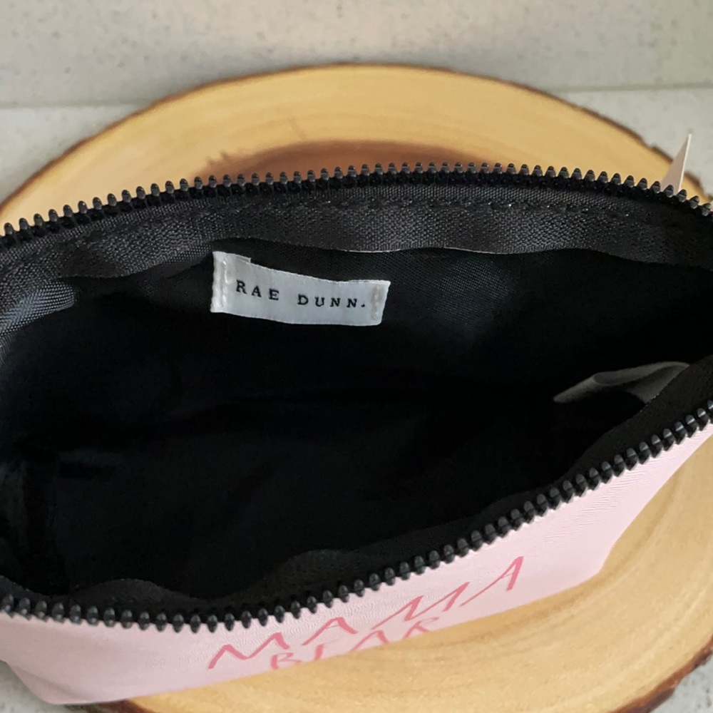 ❗️RAE DUNN MAMA BEAR PINK MAKEUP COSMETIC ZIP POUCH - Picture 7 of 8